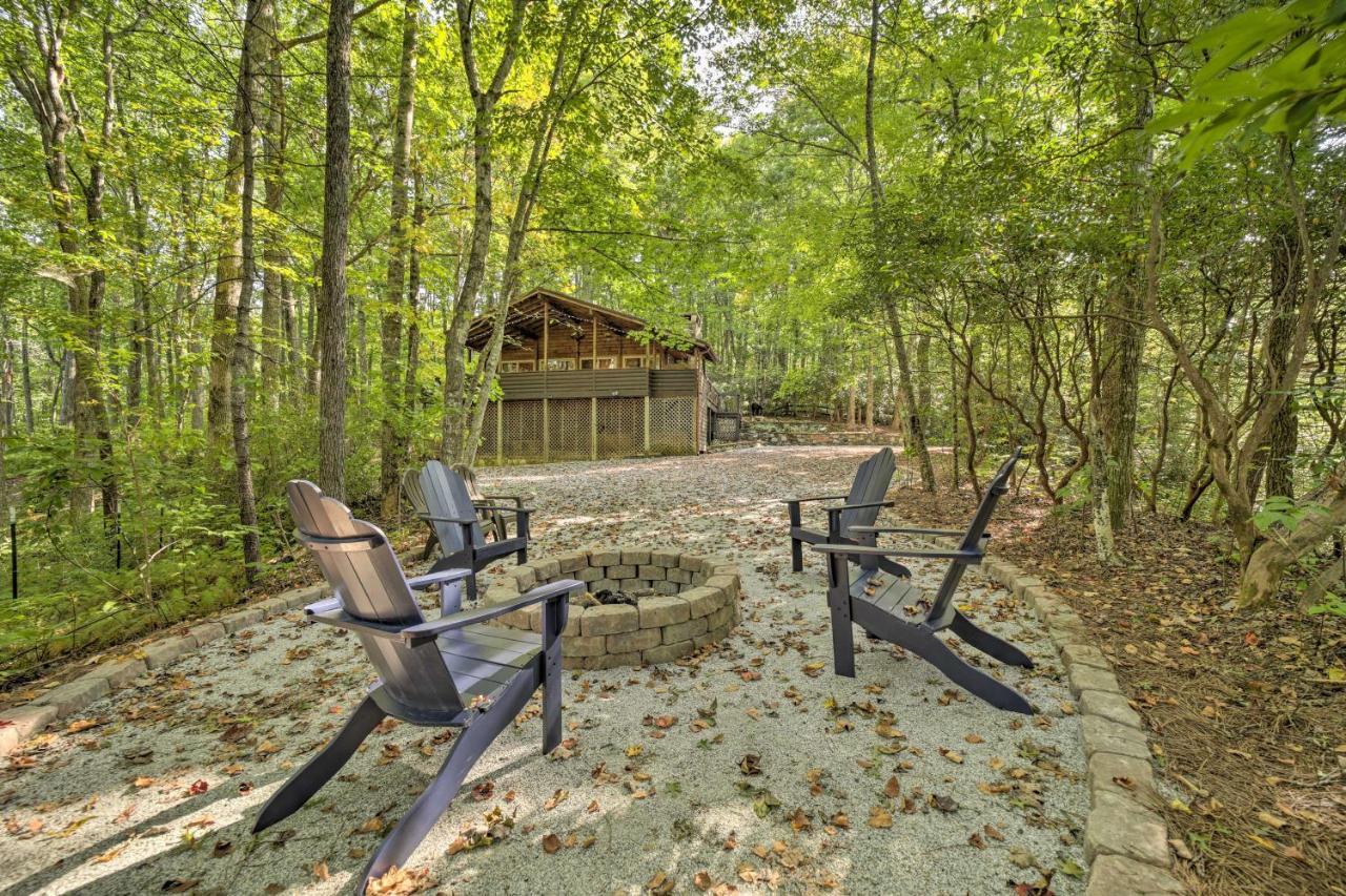 Cozy Lake Toxaway Cabin With Deck, Fire Pit And Grill! Exterior foto